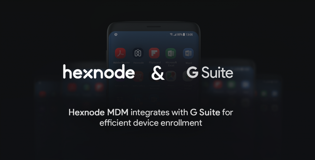Hexnode integrates with G suite for efficient device enrollment
