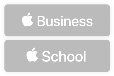 Apple Business Manager and Apple School Manager logos