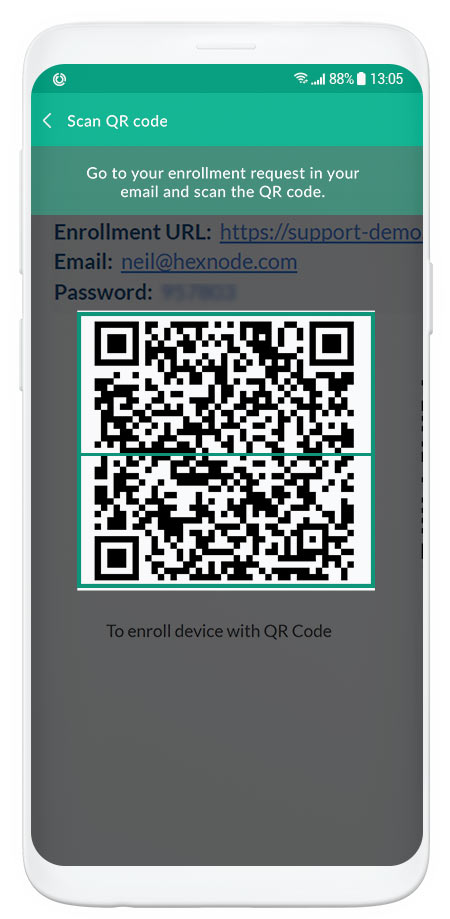 qr code enrollment