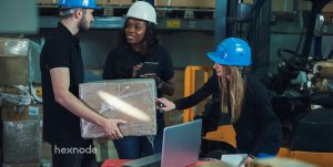 frontline workers using technology