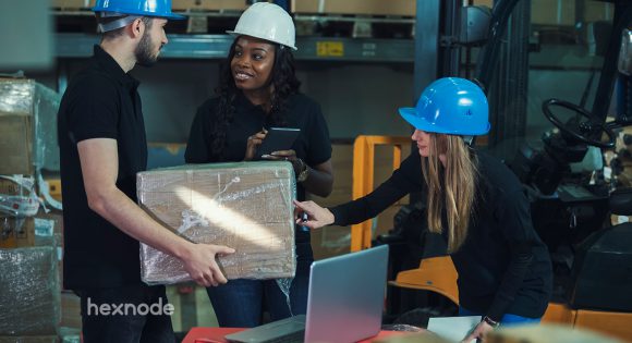 frontline workers using technology