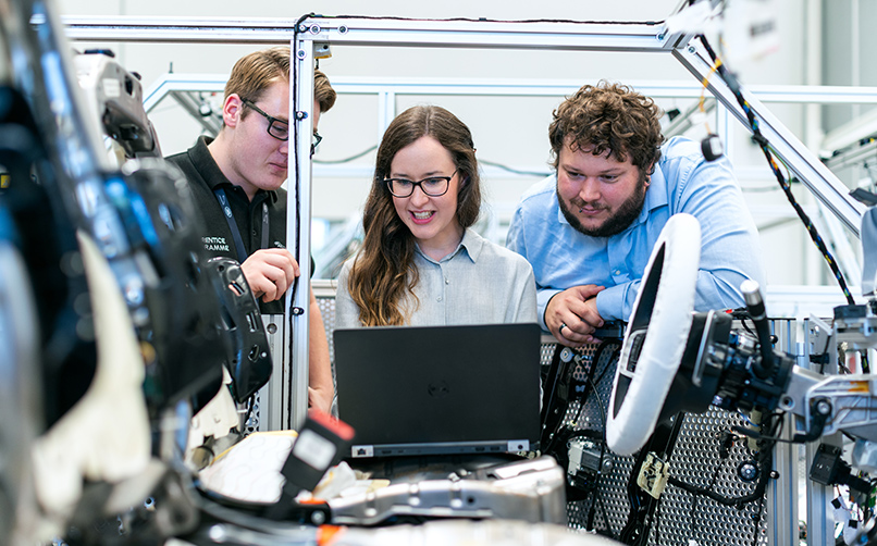 Windows kiosk laptops used by engineers in workshops