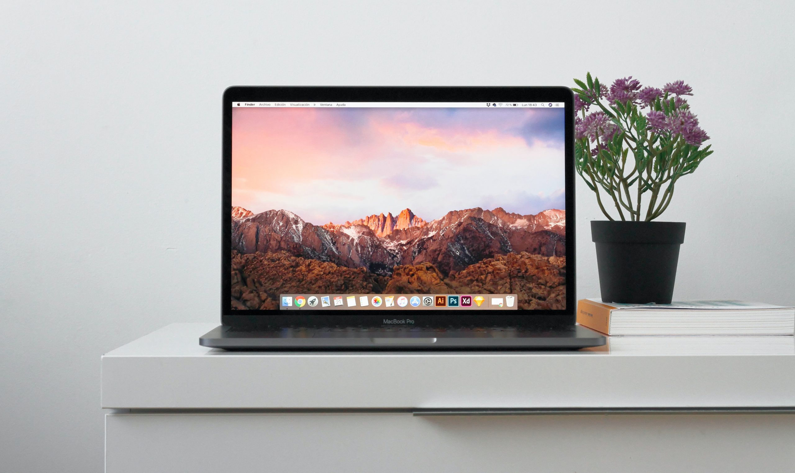 A MacBook Pro device
