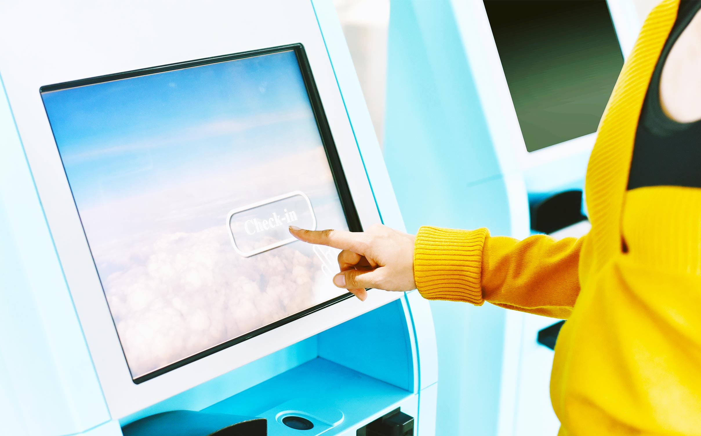 Self check-in at airports
