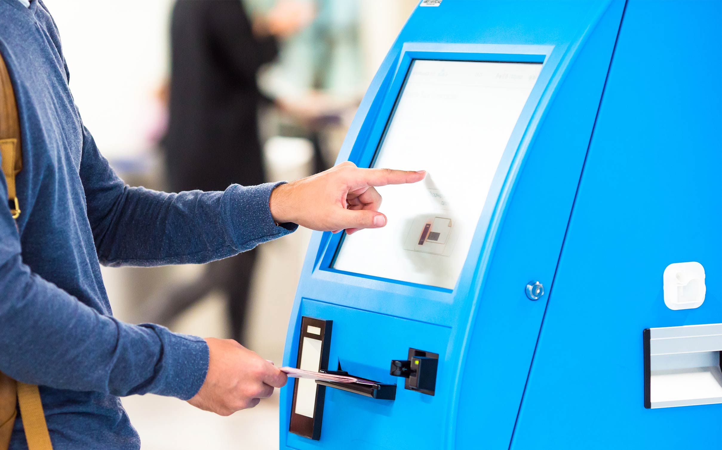 Ticketing kiosks at movie theatres