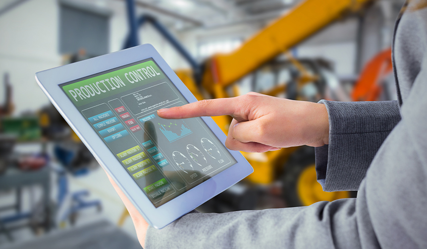 A Dedicated device being used in construction site