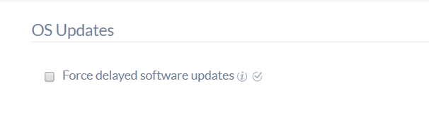 OS Updates policy for iOS