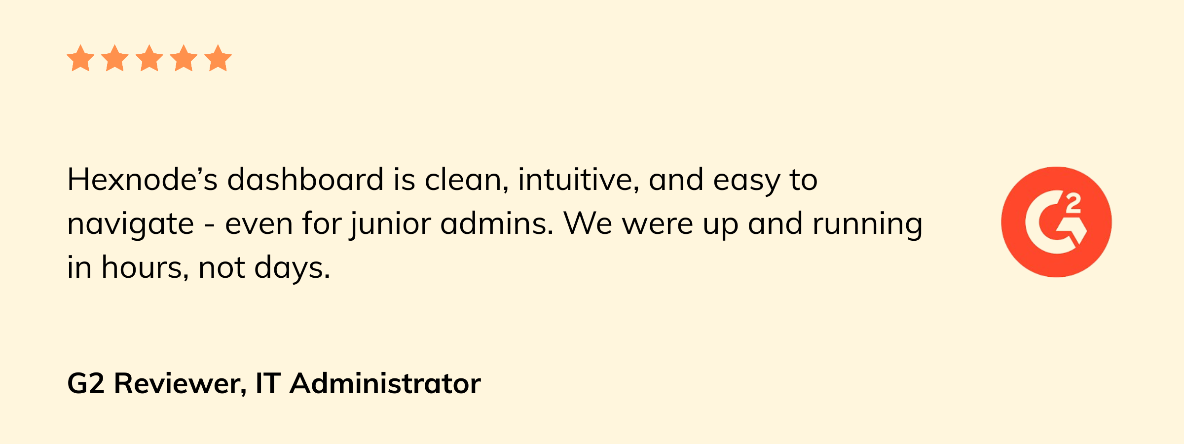 Hexnode user review - G2 - Hexnode vs Microsoft Intune