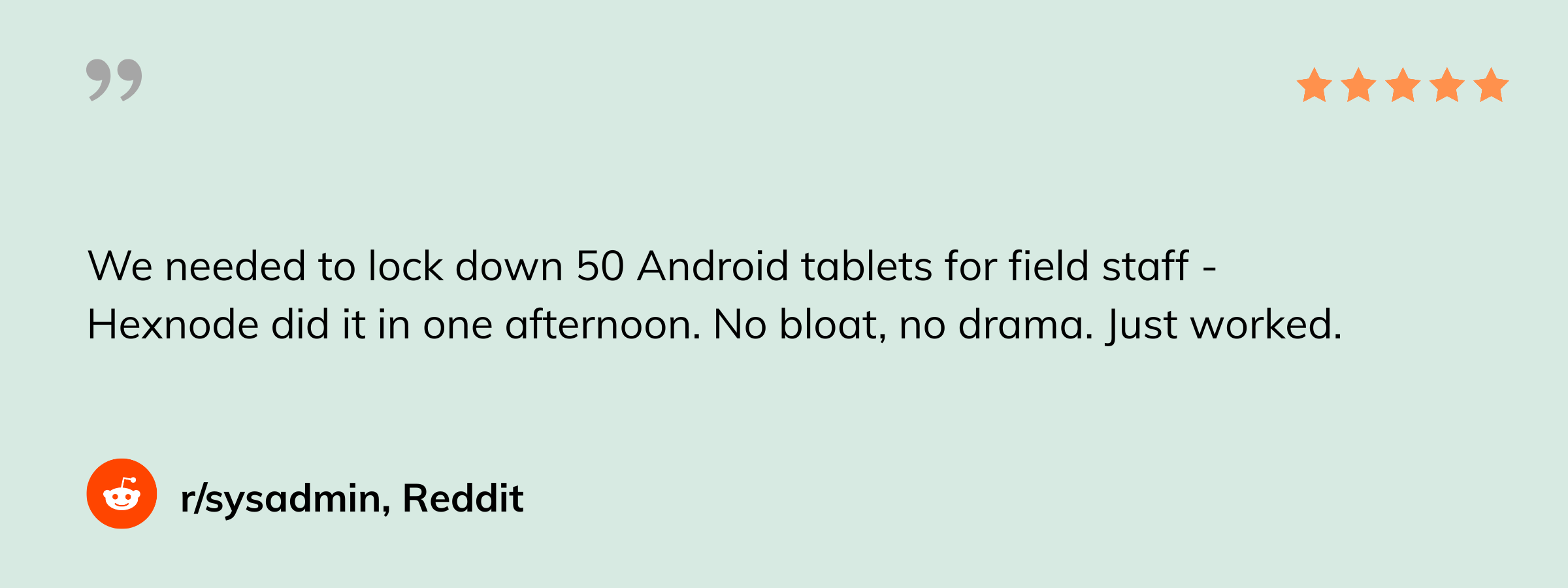 Hexnode user review - Reddit - Hexnode vs Microsoft Intune