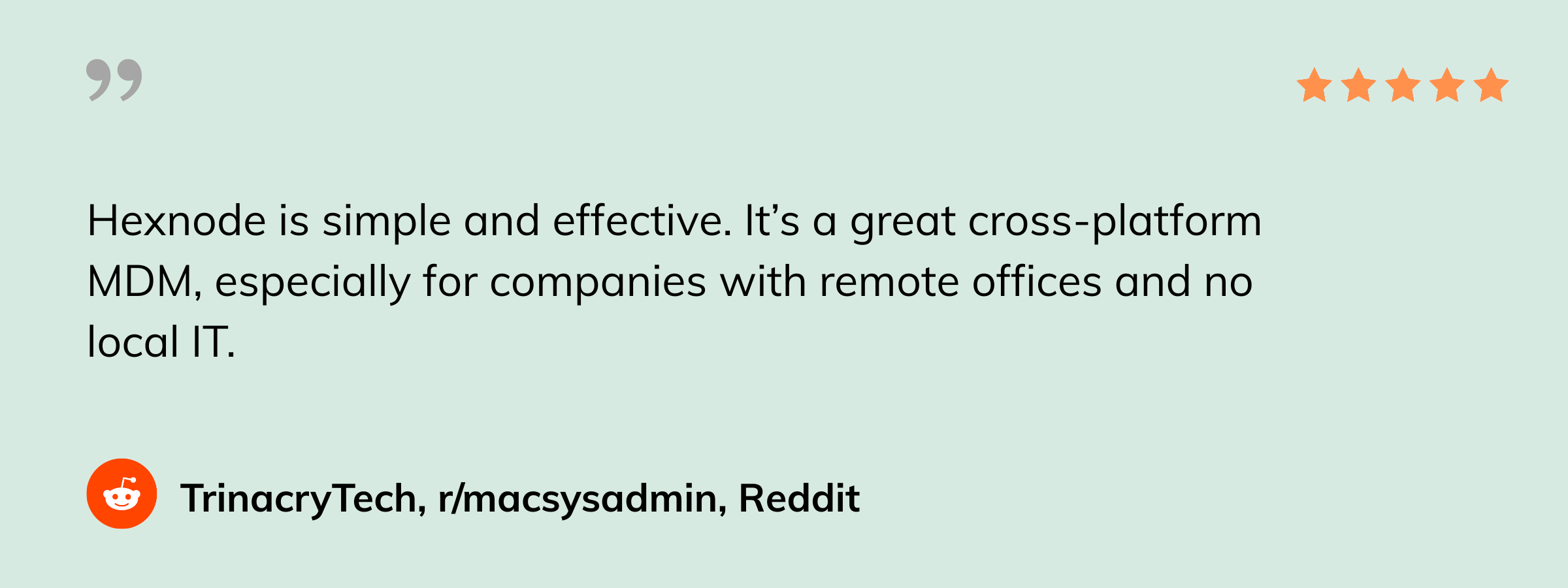 Hexnode user review - Reddit - Hexnode vs SureMDM