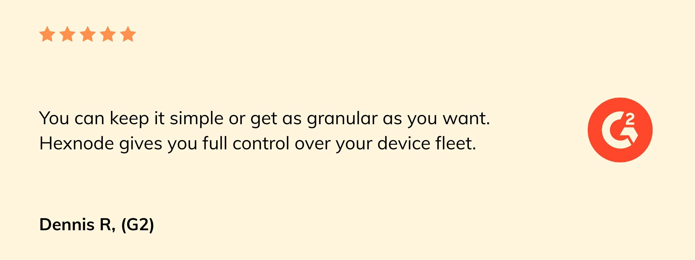Hexnode user review - G2 - Hexnode vs Scalefusion
