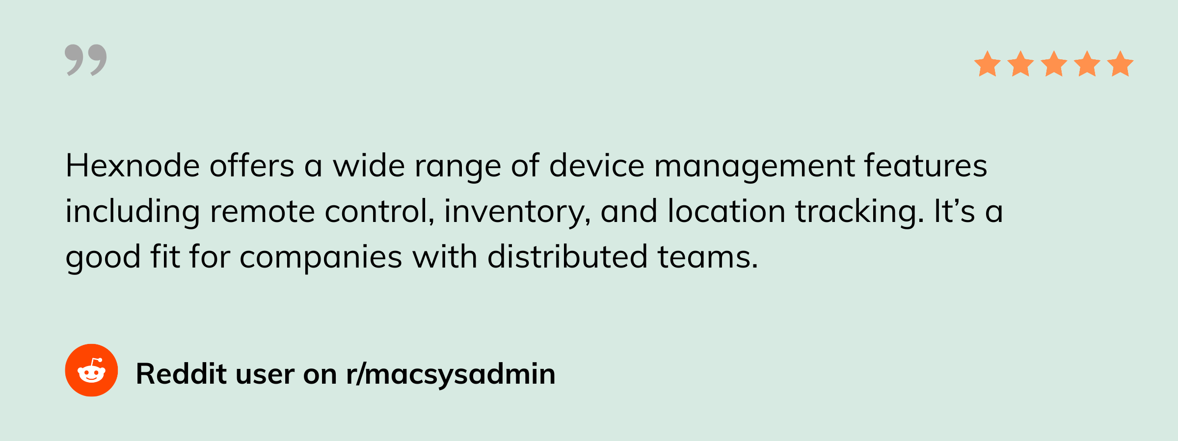 Hexnode user review - Reddit - Hexnode vs Scalefusion
