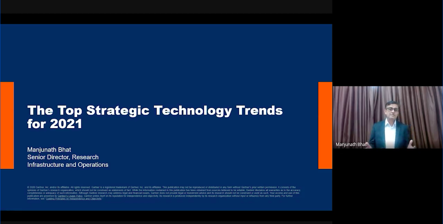 Gartner analyst, Manjunath Bhat speaks on trends of enpoint operation for 2021