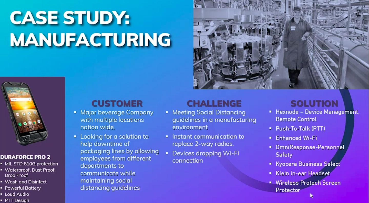 Case study Manufacturing