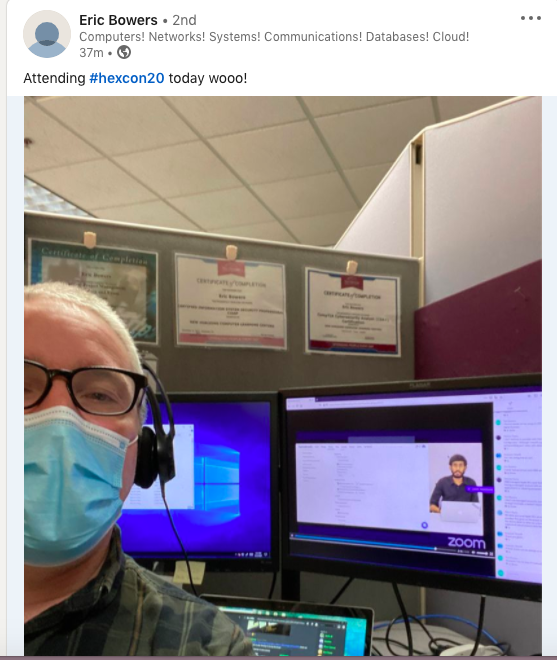 Selfie@ HexCon20 Winner