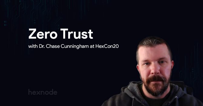 Zero Trust session for enterprise security