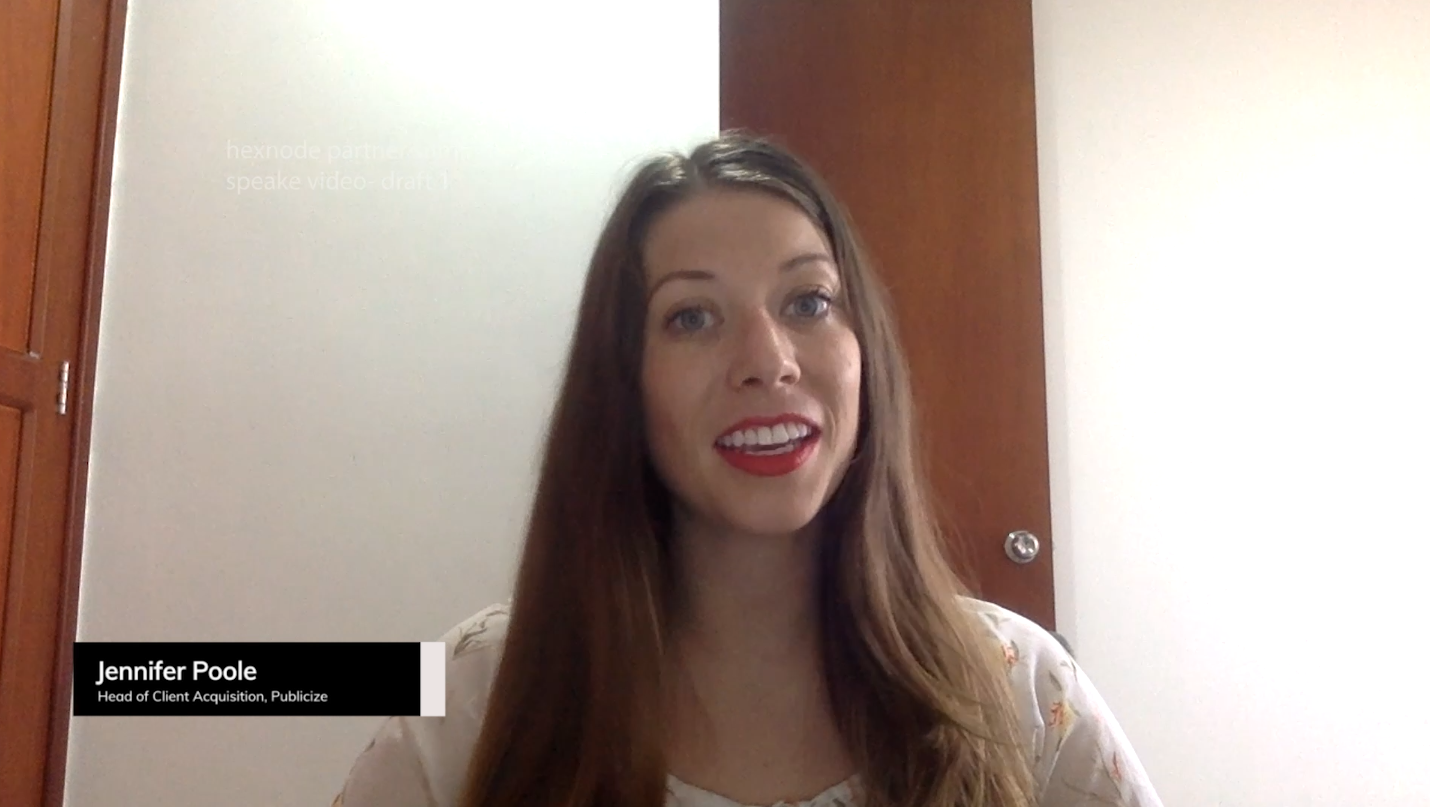 Hexnode Partner Summit Highlights Jennifer Poole