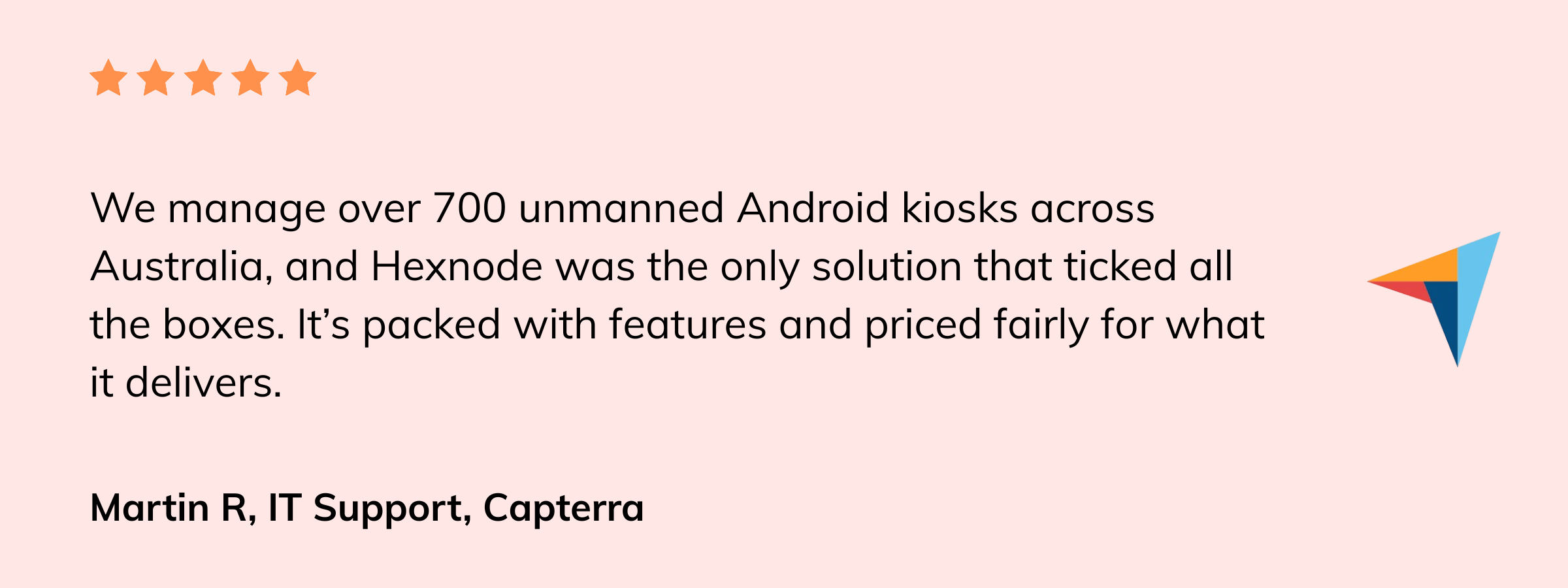 Hexnode user review - Capterra - Hexnode vs Samsung Knox Manage