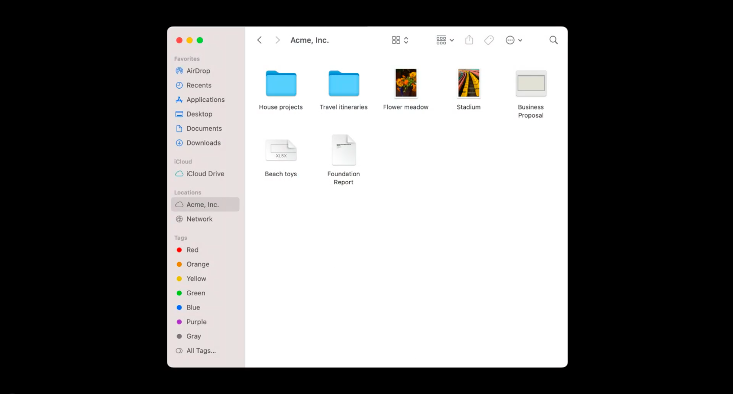 iCloud drive as additional folder in macOS account driven user enrollment