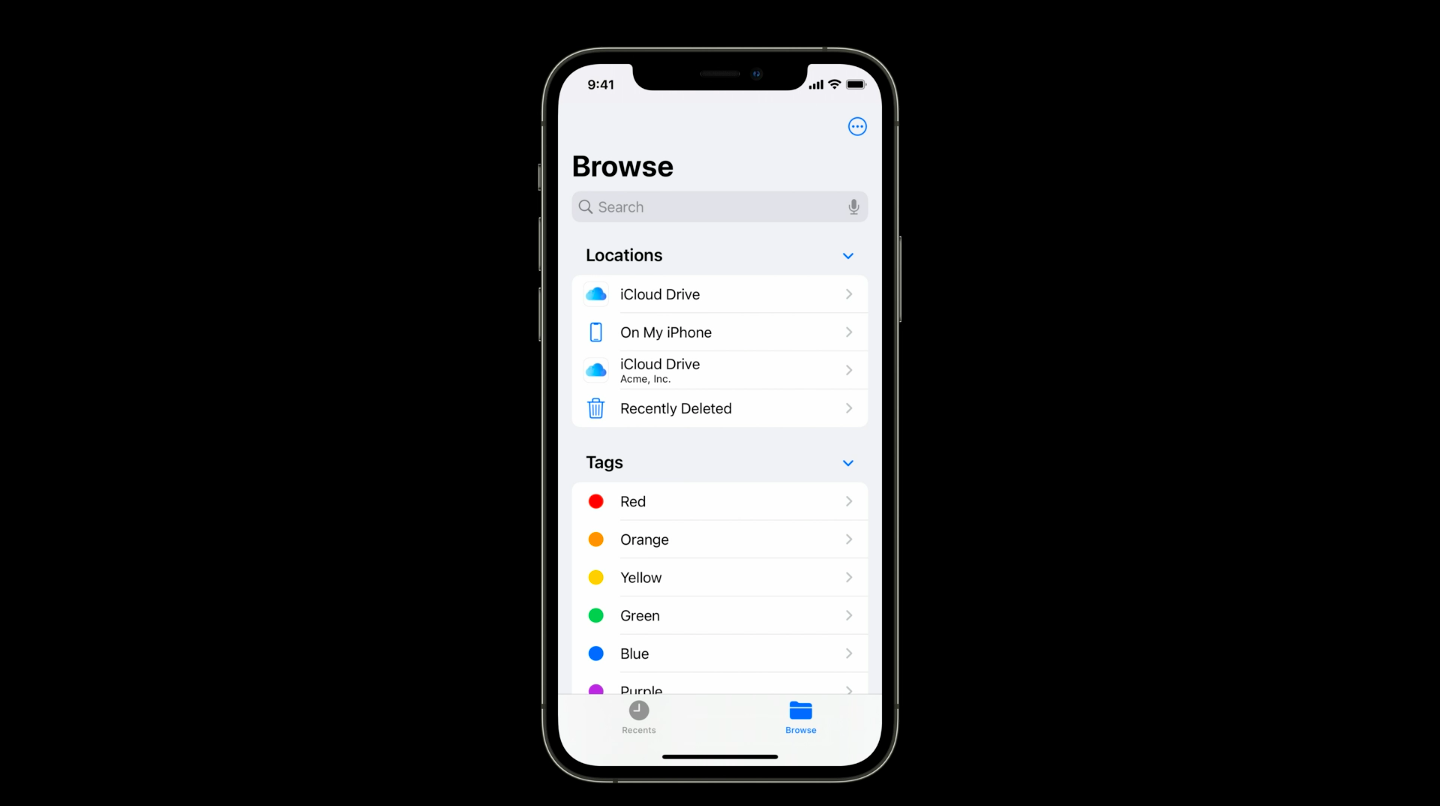 iCloud drive for managed account in iOS