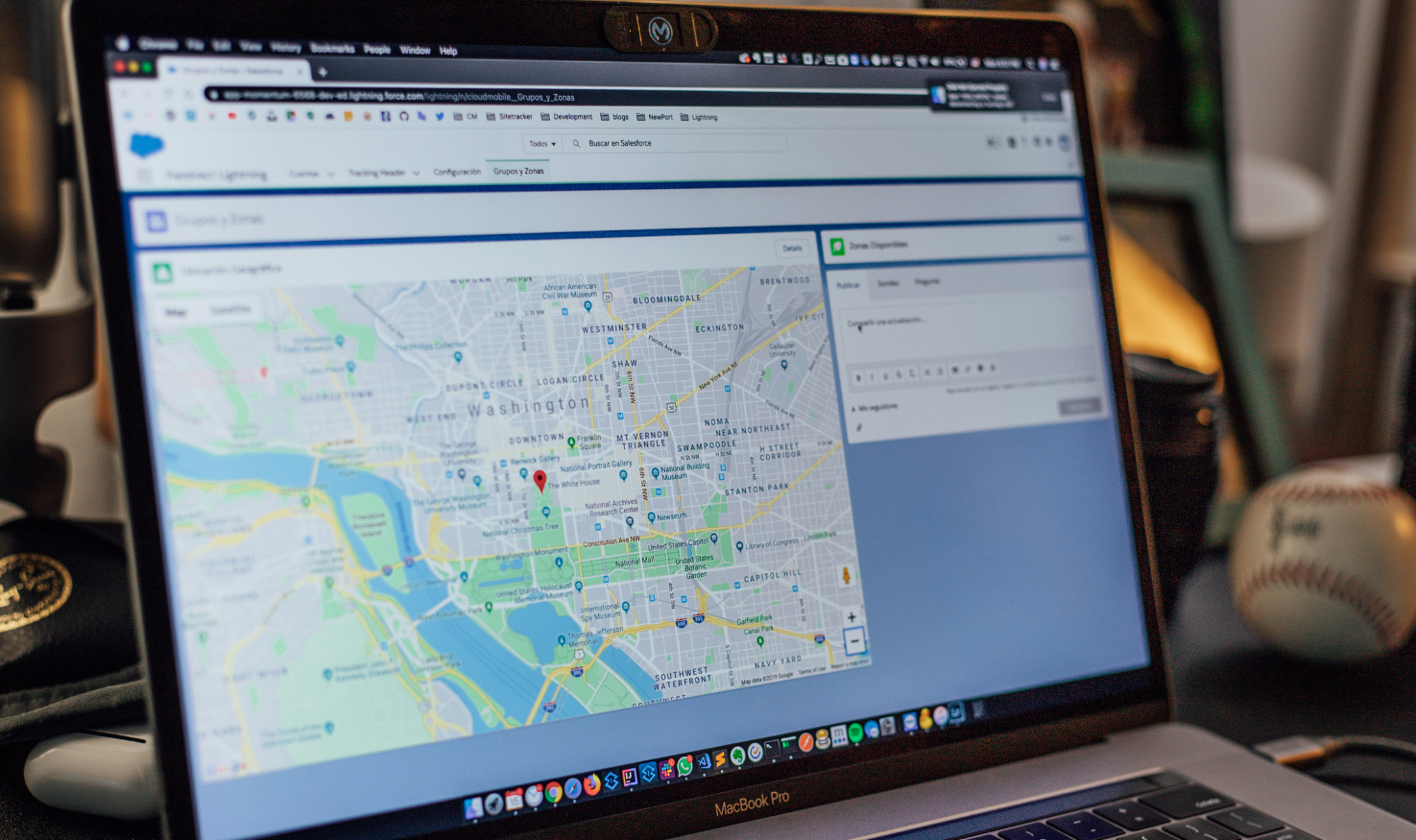 View location information from a remote console