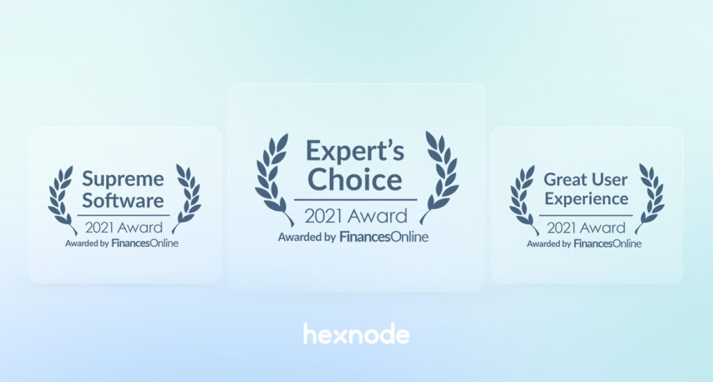 Hexnode UEM grabs the Expert’s Choice Award in the MDM category by FinancesOnline