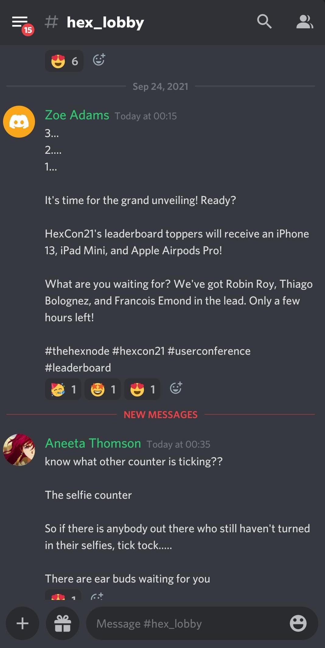 HexCon21 Discord chat