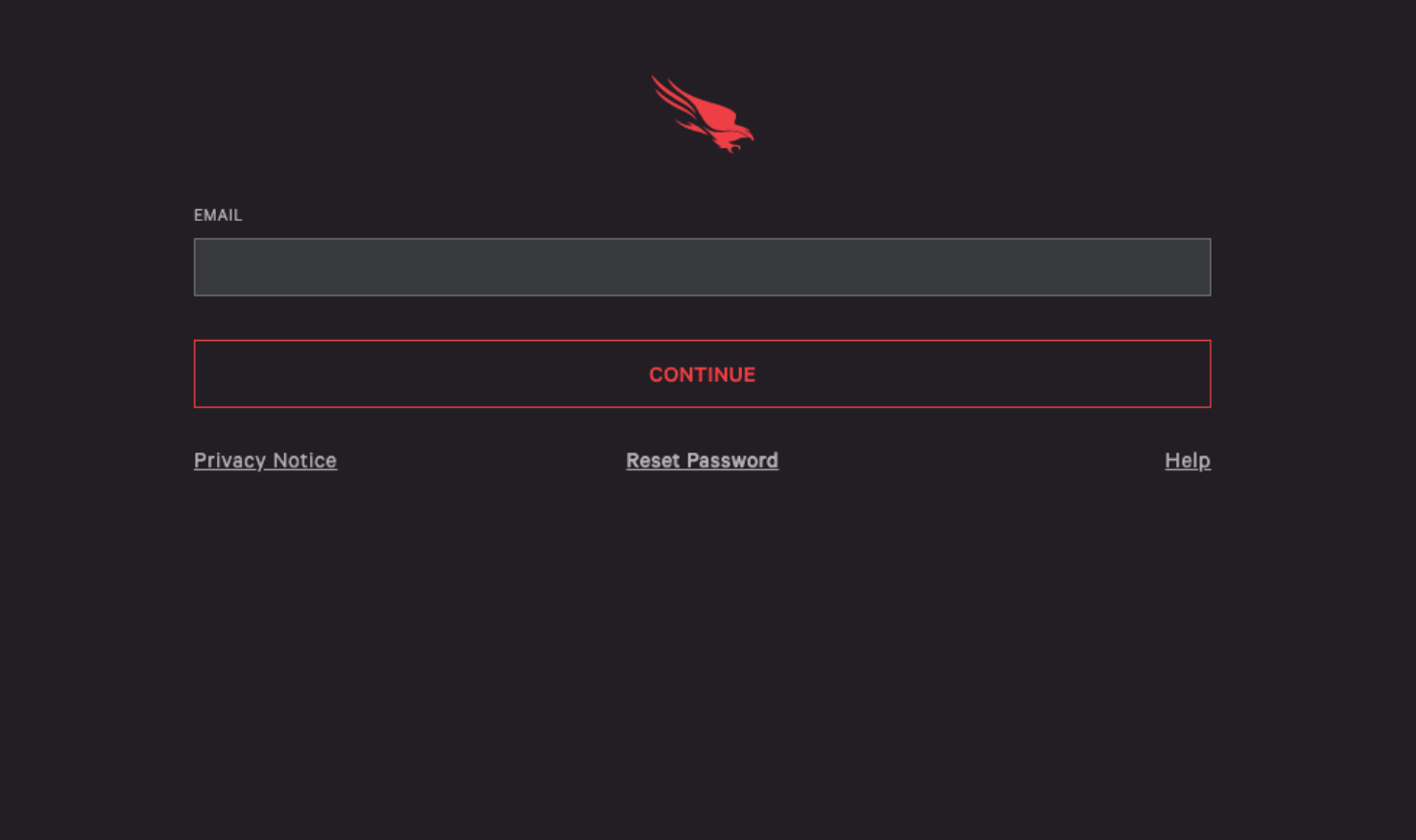 CrowdStrike Falcon login page