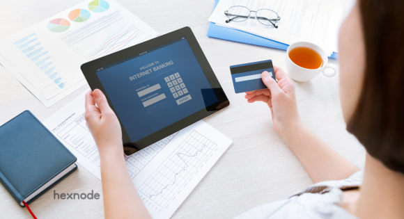 secure financial services with Hexnode