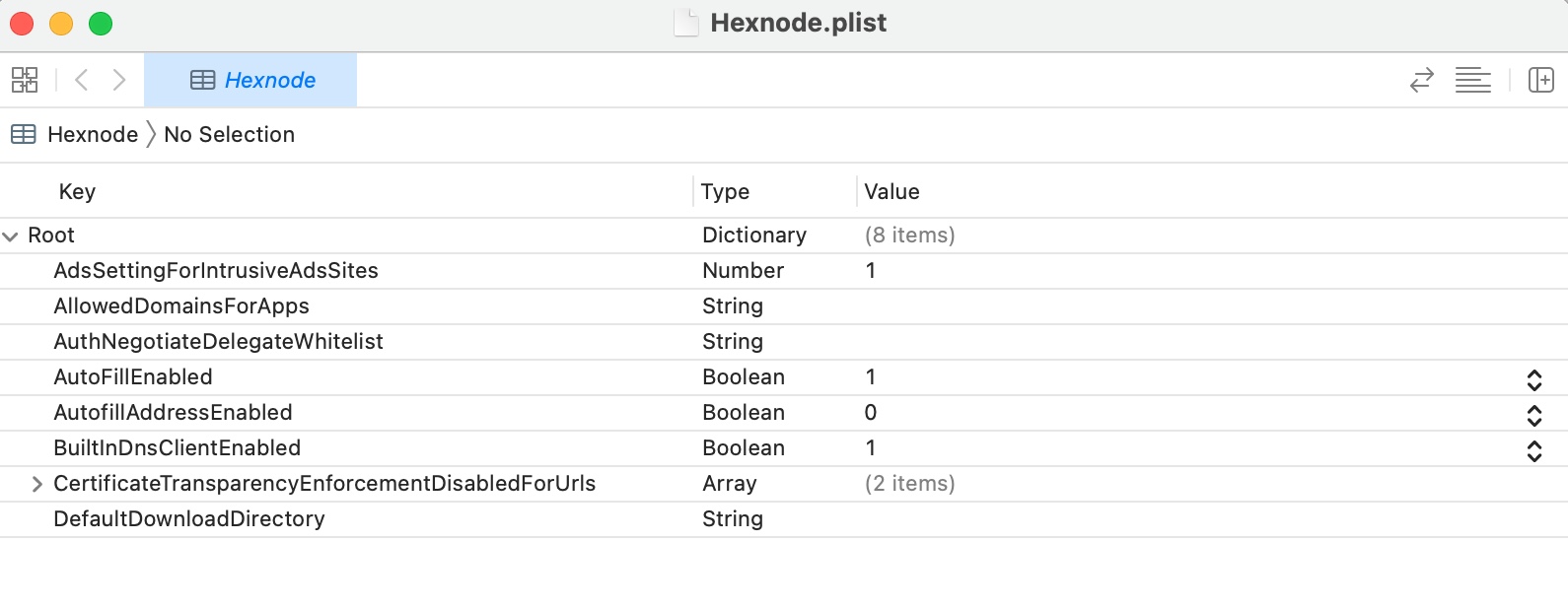 Plist opened in Xcode&rdquo; width=