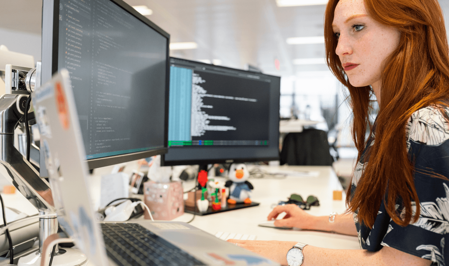 An IT admin working with PowerShell scripts