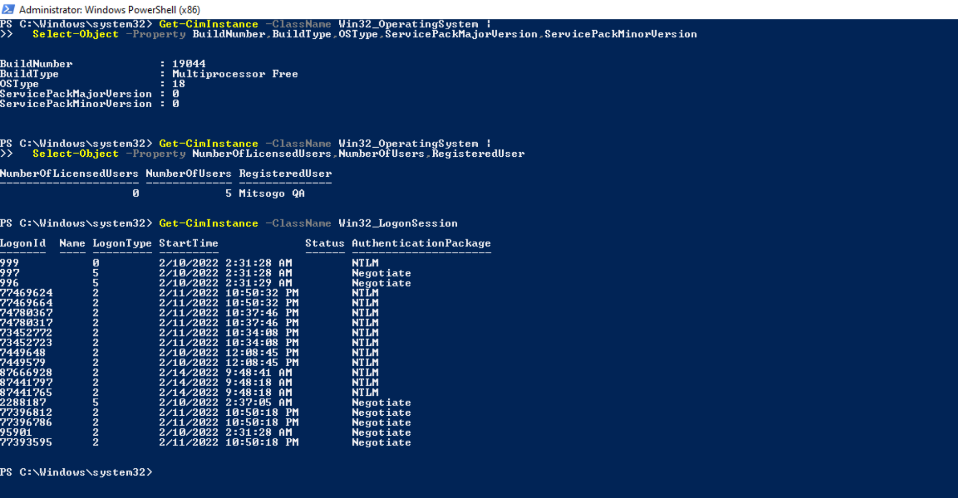 Some useful PowerShell commands