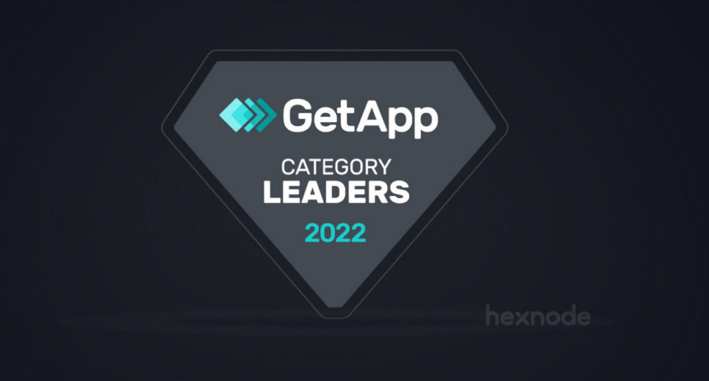 Hexnode featured as GetApp Category Leader for Mobile Device Management software