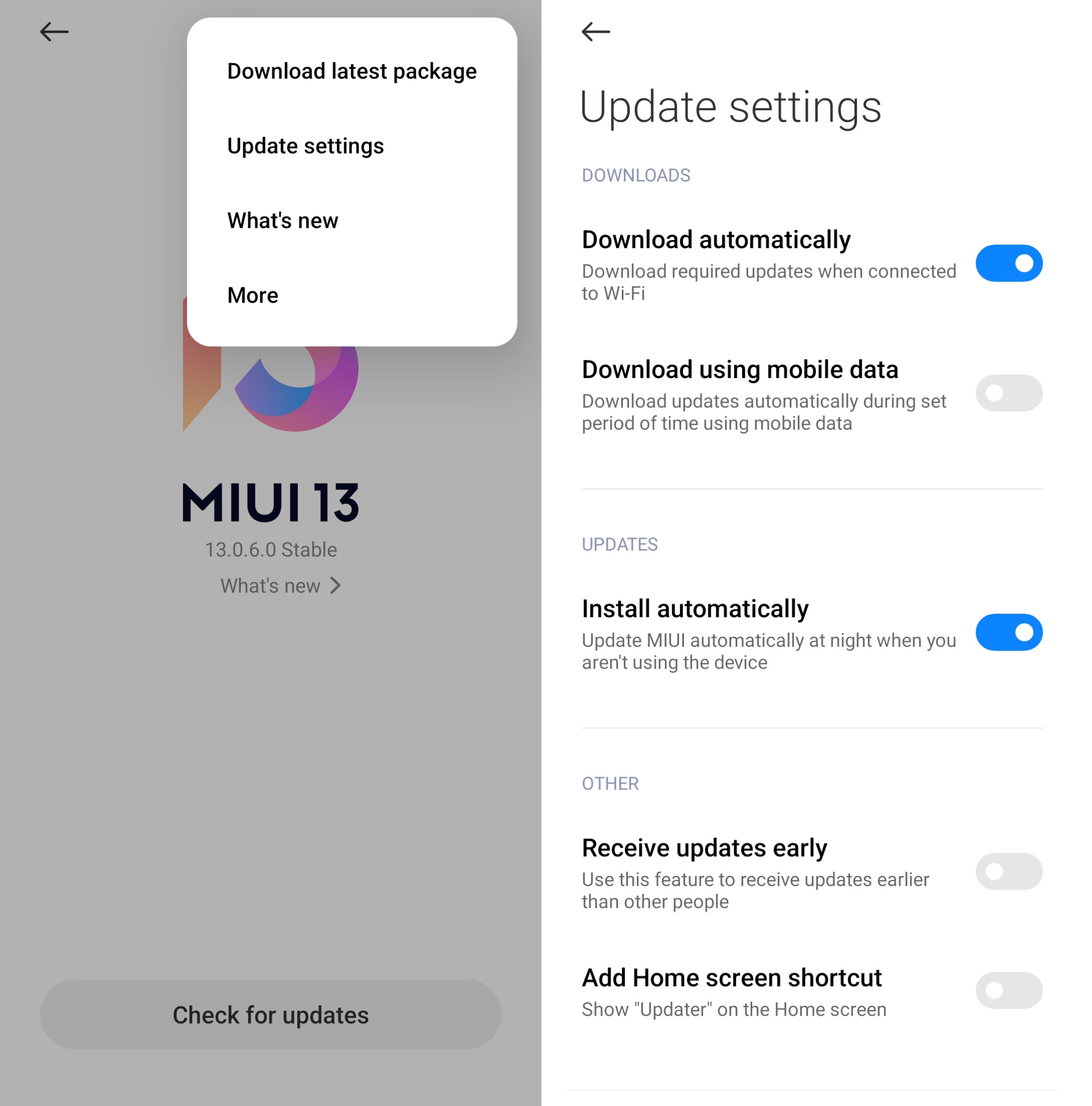 Disable Android automatic updates on Xiaomi (Mi) devices