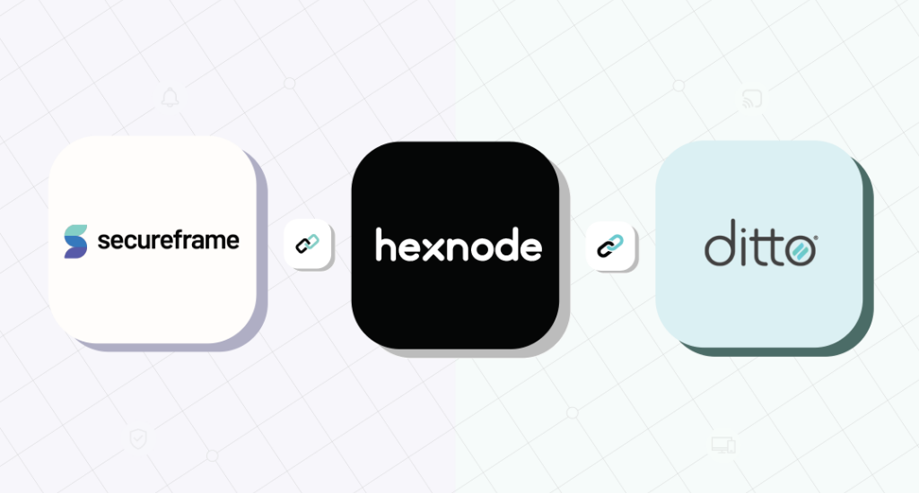 Ditto and Secureframe find a place in Hexnode&rsquo;s marketplace