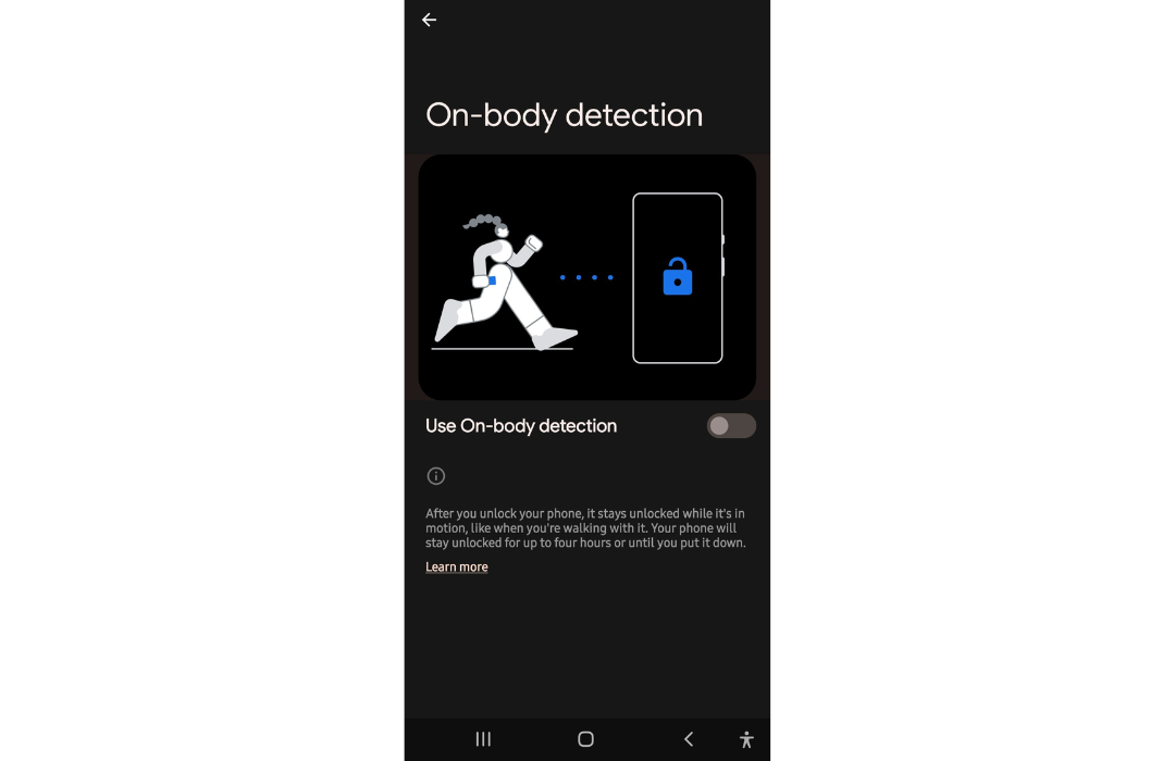 On-body detection