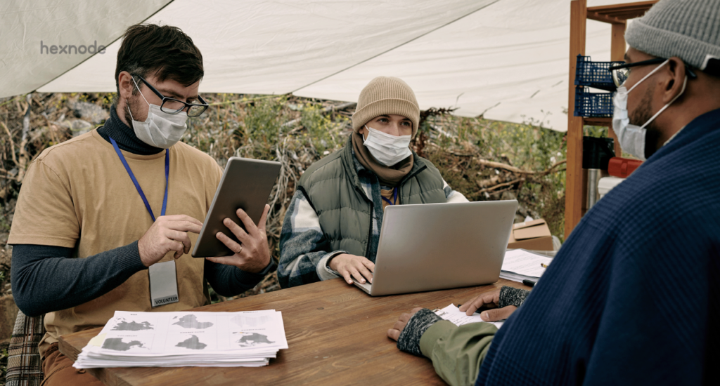 Kiosk mode for frontline worker devices