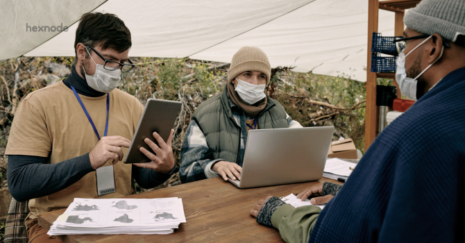 Kiosk mode for frontline worker devices