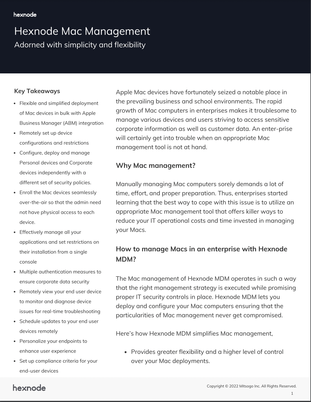 Hexnode Mac Management