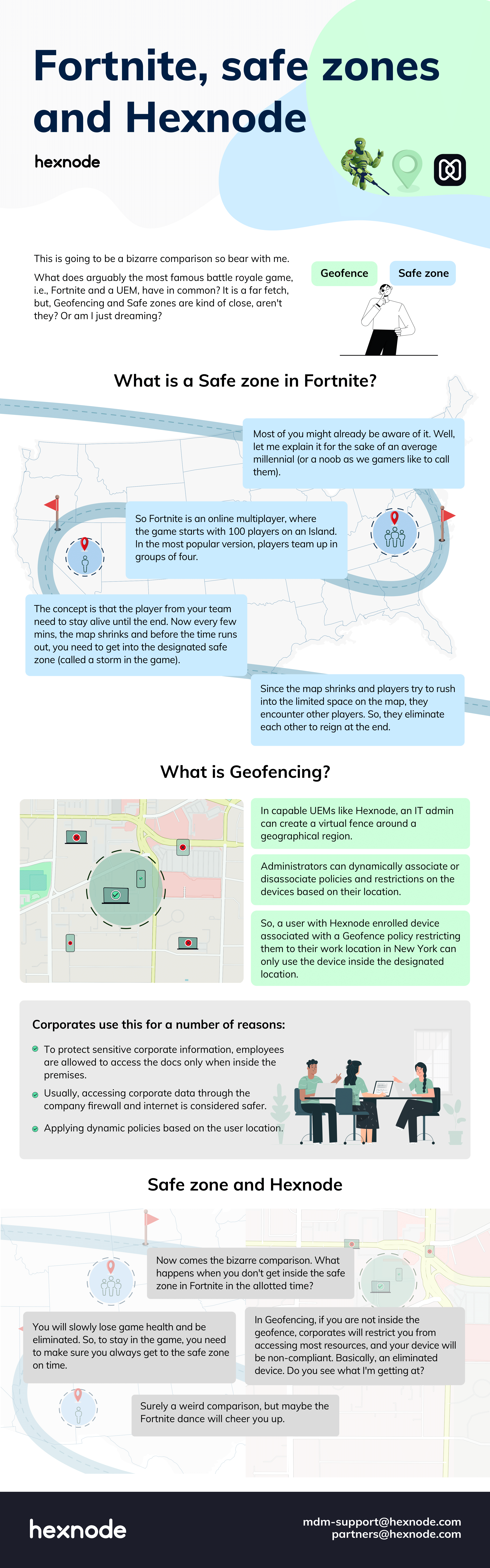Fortnite, safe zones and Hexnode