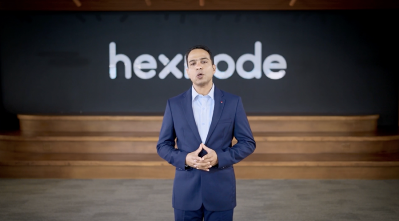 CEO Apu Pavithran delivering the opening keynote to mark the beginning of HexCon’23