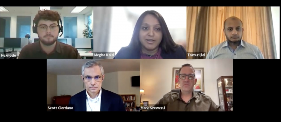 The panel discussing the intersection of security & AI