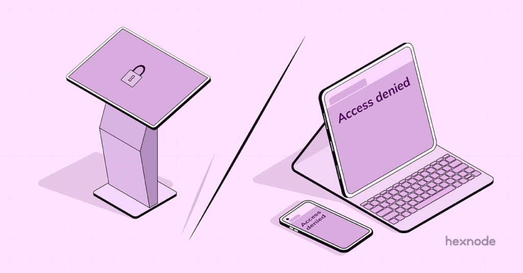 Device lockdown vs browser lockdown