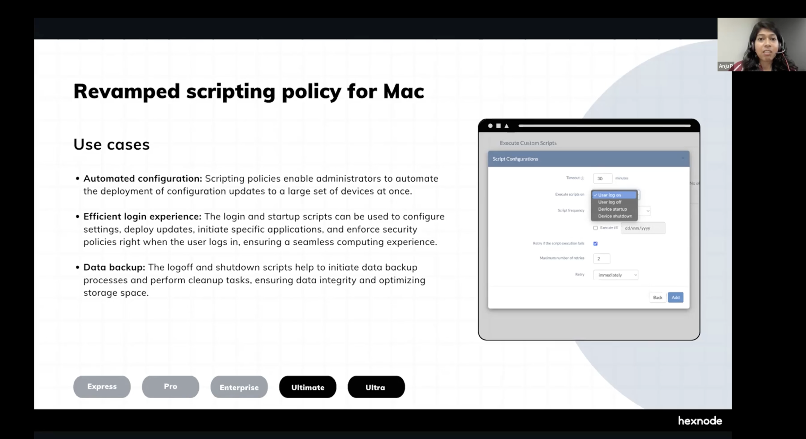 revamped scripting for mac