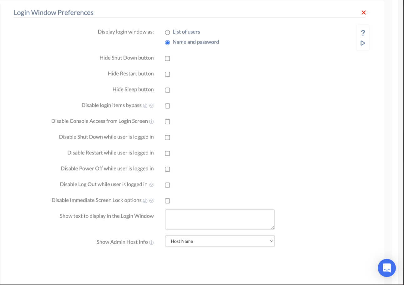 Login Window Preference using Hexnode
