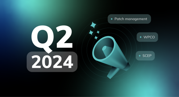 What's new with Hexnode Q2 2024 - Cover image for highlights blog