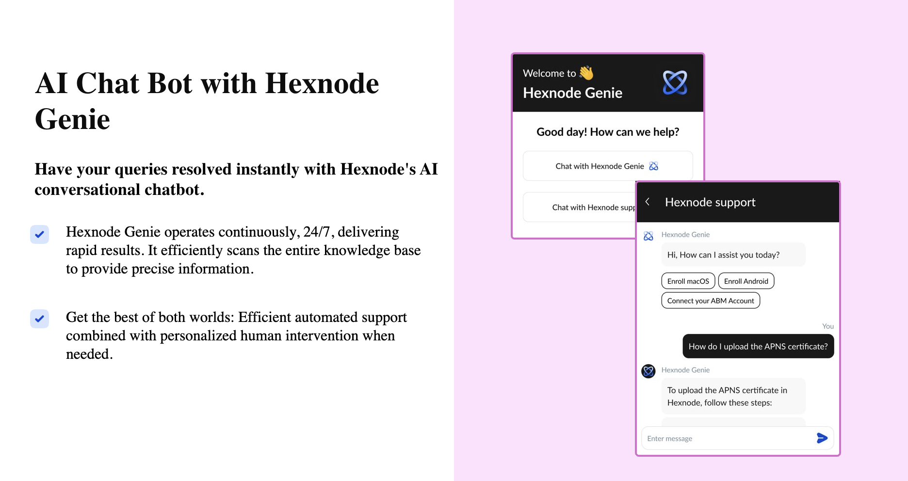 Hexnode Genie