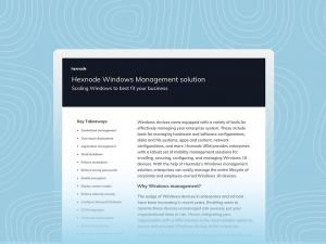 Make your Windows devices co-managed with Intune and Hexnode