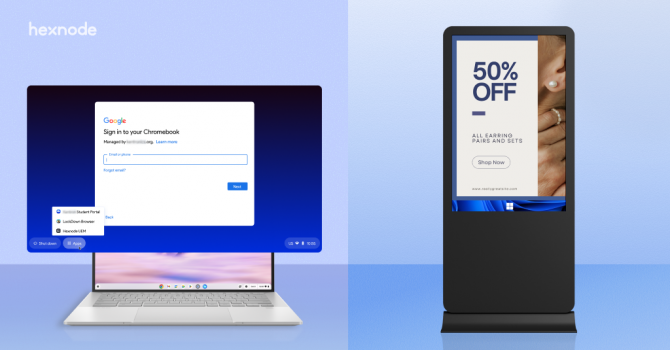 Hexnode Extends Support for ChromeOS Kiosk Lockdown and Windows Digital Signage