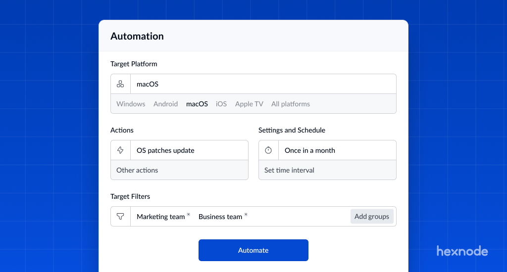 Hexnode expands its Endpoint Management capabilities with ‘Hexnode Automate’